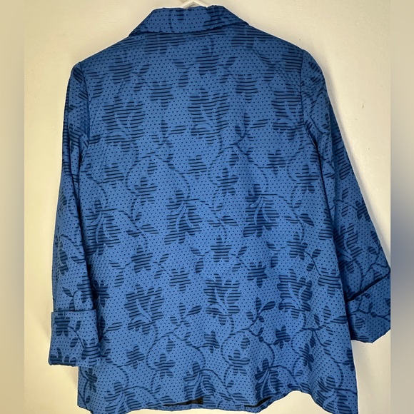 Filly Flair Blue Floral Blazer - Picture 3 of 5